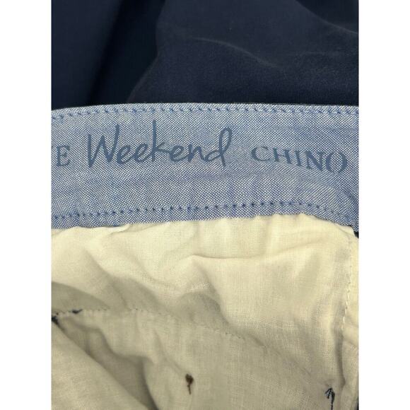 Talbots The Weekend Chinos Dark Blue Size 8 Cotton Blend Straight Leg Mid Rise - Picture 7 of 13